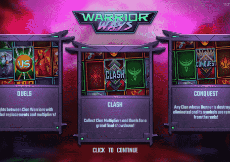 Warrior Ways slot features